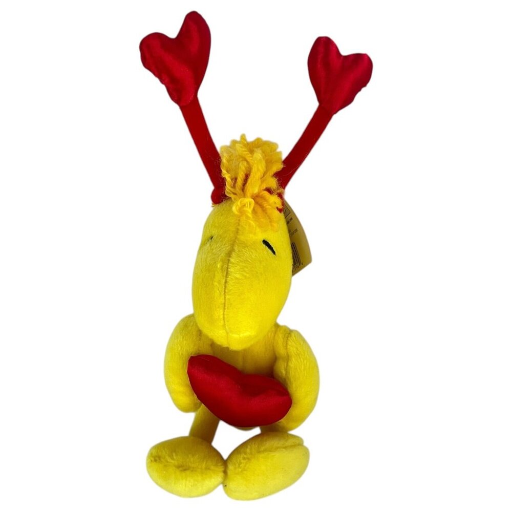 Peanuts‎ Woodstock Plush Valentines Day Toy Holding Heart On Head Stuffed Animal